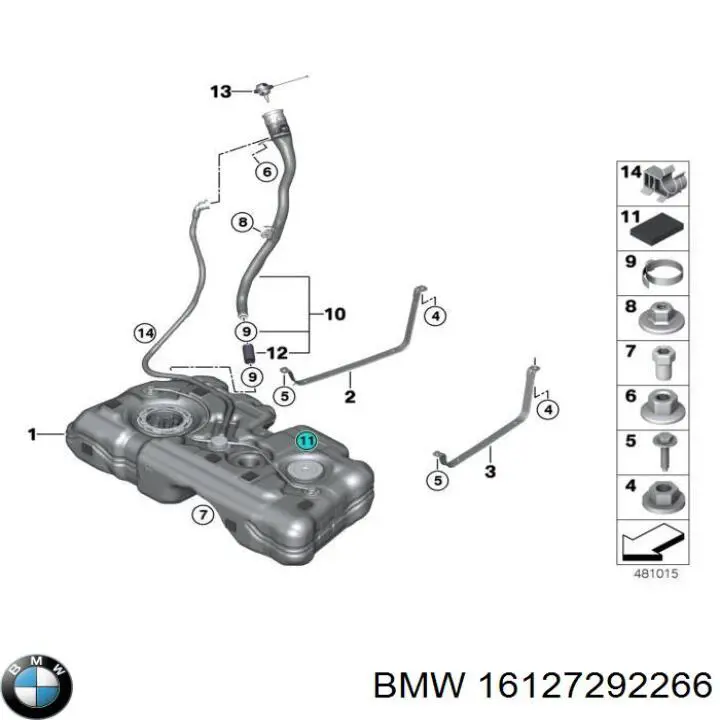 Abrazadera trasera del silenciador BMW 16127292266 precio, desde 17,52 EUR