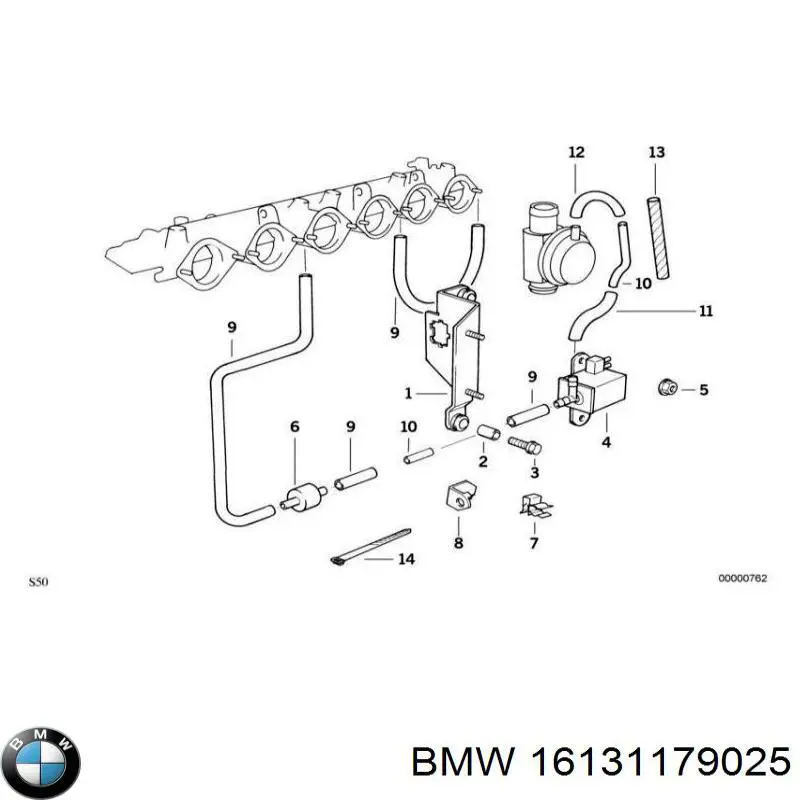 16131179025 BMW botella de refrigeración