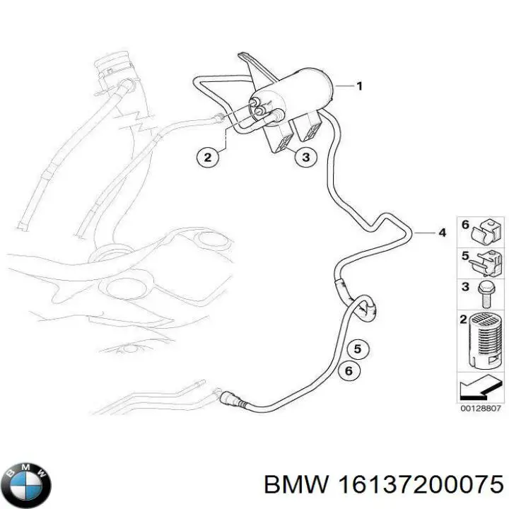 16137200075 BMW Filtro de gasolina