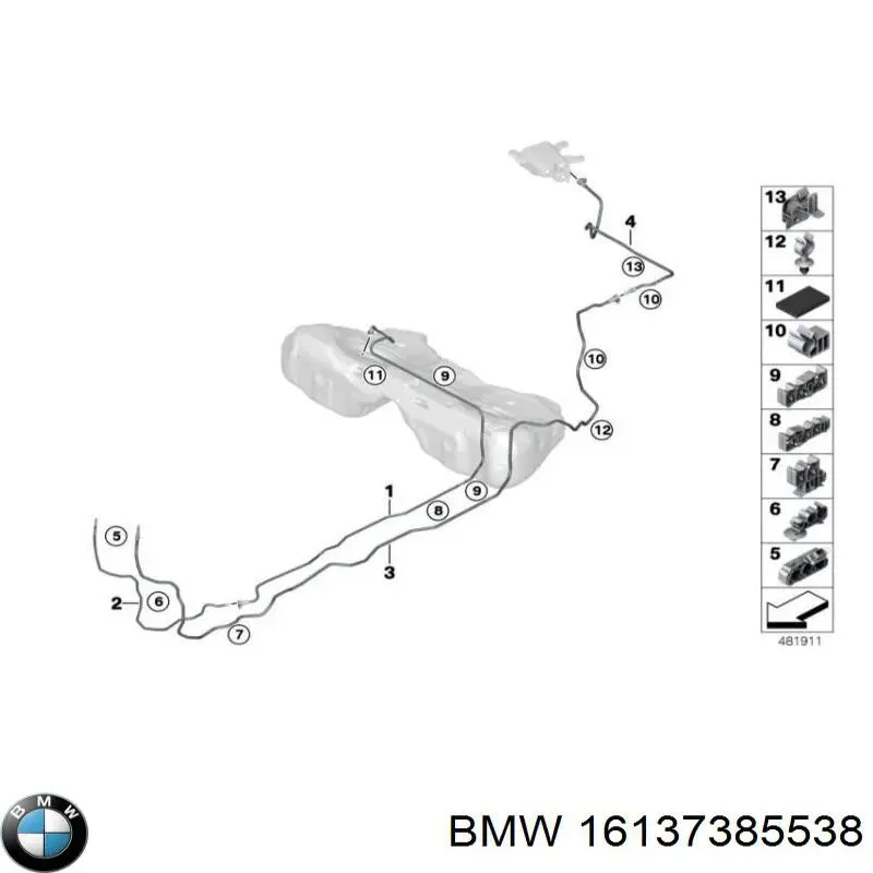 Juego de tuberías de combustible BMW 16137385538 precio, desde 103,74 EUR