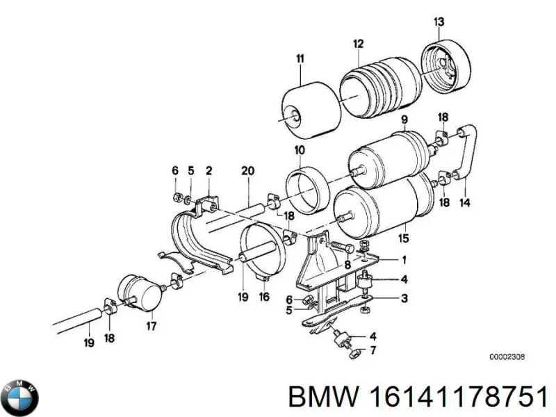 16141178751 BMW bomba de combustible principal