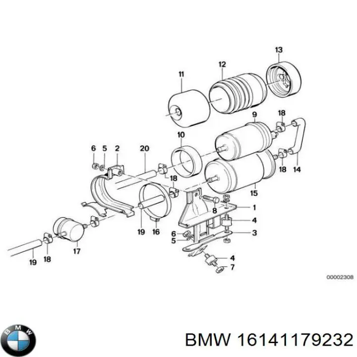 Comprar 16141179232 BMW Bomba de combustible de línea
