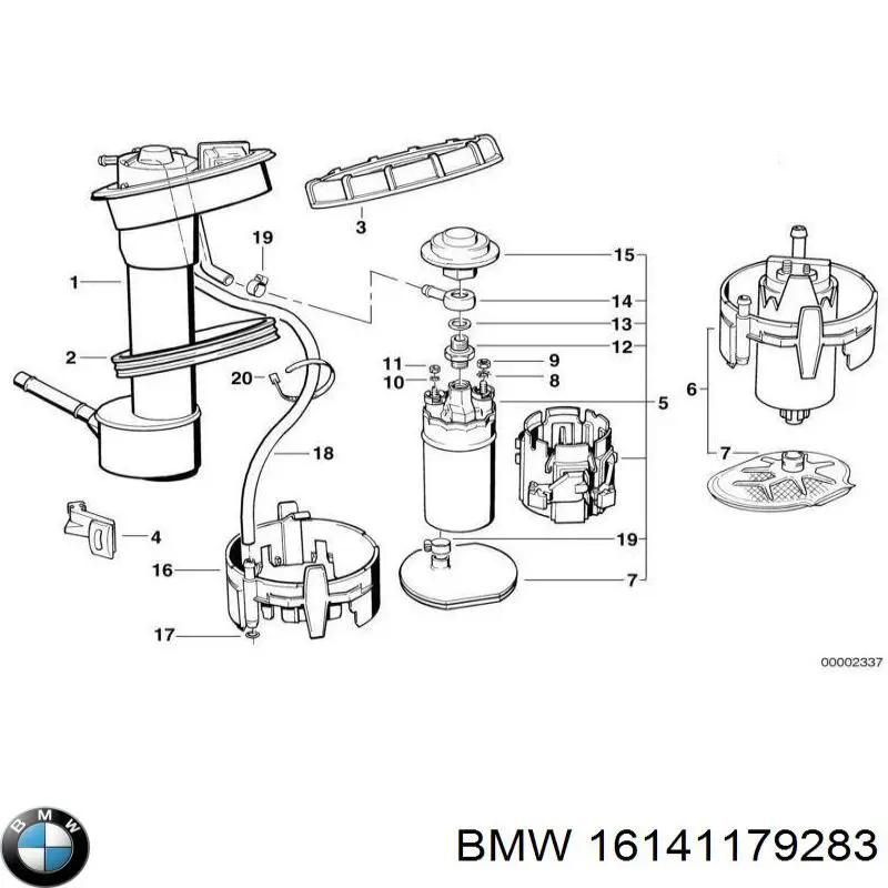 Filtro combustible BMW 16141179283 precio, desde 16,81 EUR