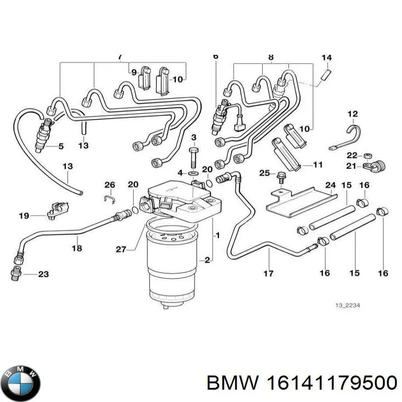 Comprar 16141179500 BMW Filtro diesel
