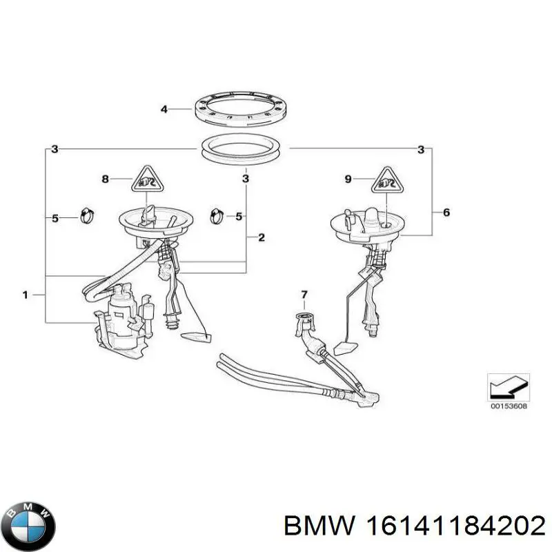 Sensor De Combustible Tanque Lado Derecho para BMW 7 (E38)