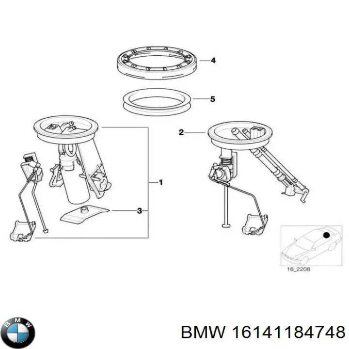 Comprar 16141184748 BMW Unidad de alimentación de combustible