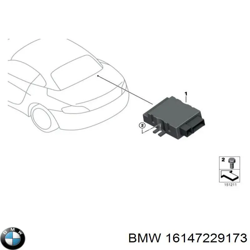 16147229173 BMW módulo de control de bomba de combustible
