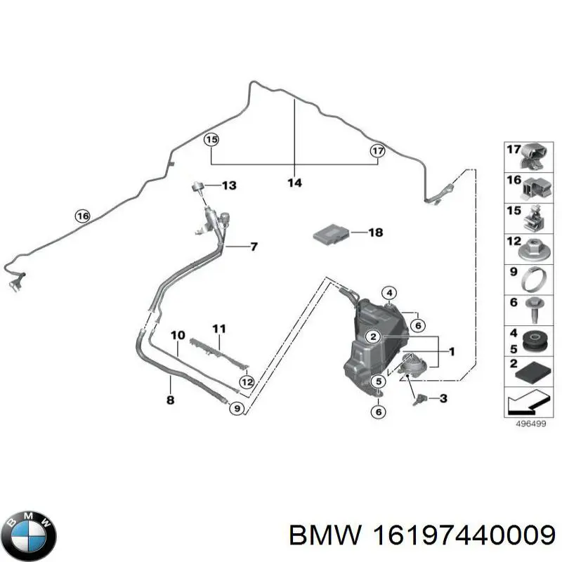 16197440009 BMW Filtro de carbon activo