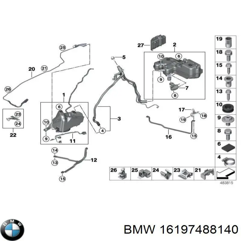 Unidad de control AdBlue BMW 16197488140 precio, desde 156,82 EUR