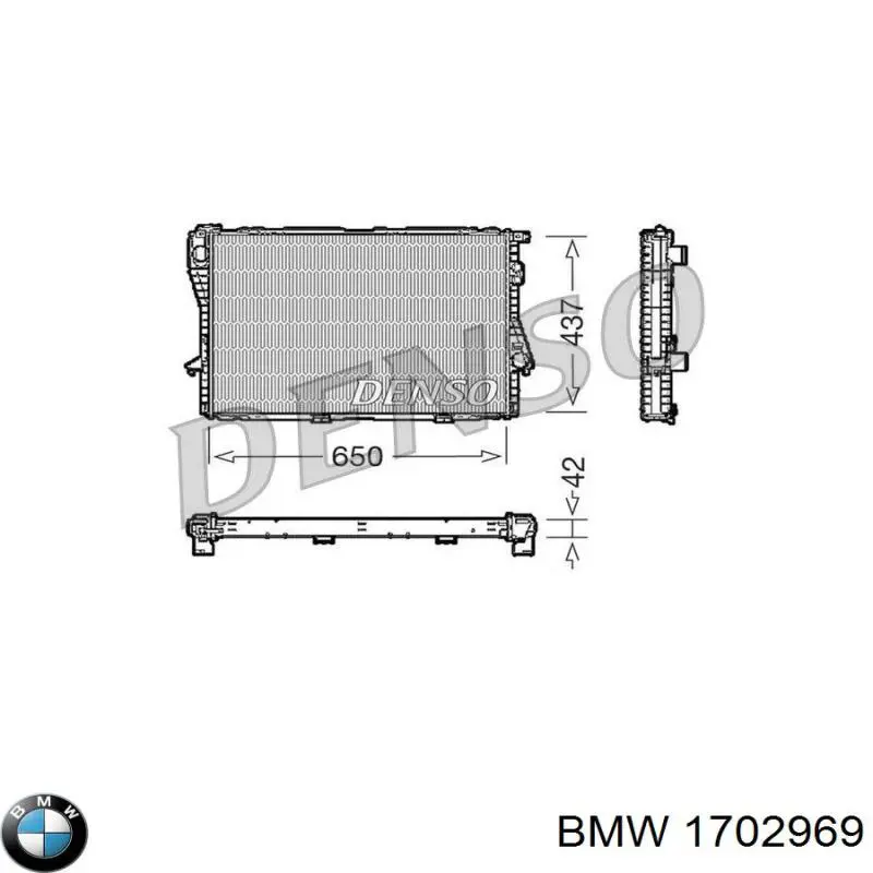 Radiador 1702969 BMW