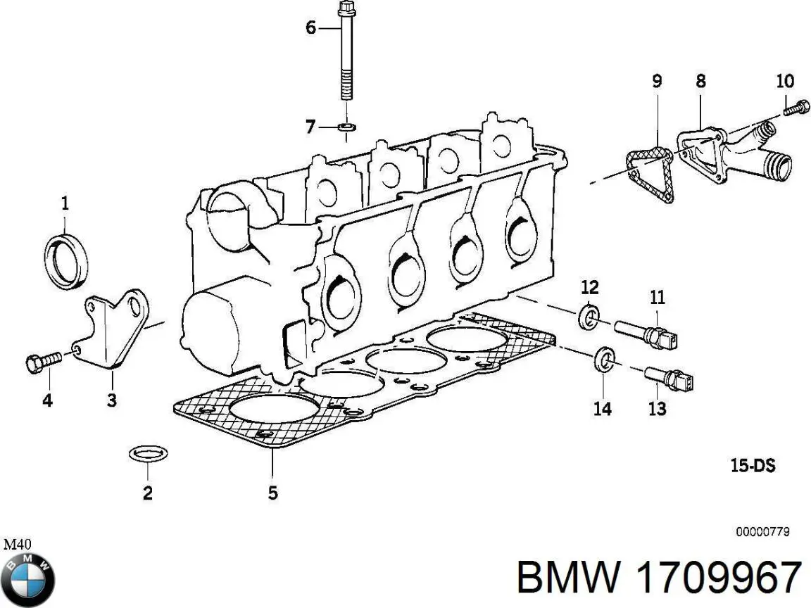 Sensor de temperatura del refrigerante Citroen Saxo S0, S1