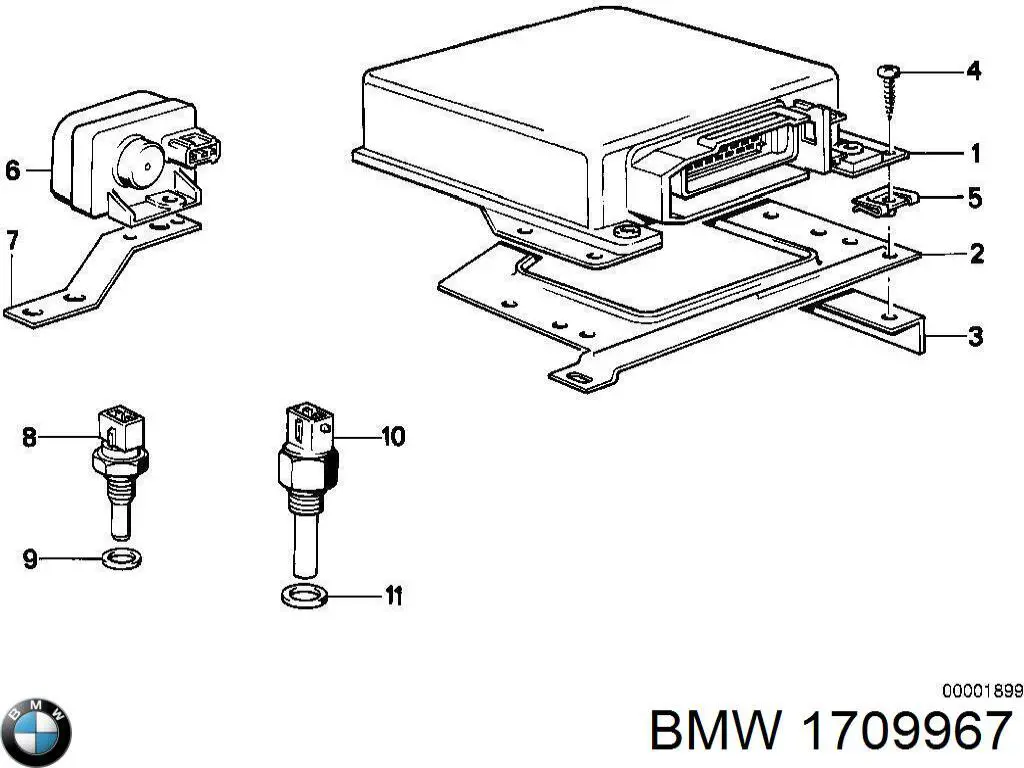 Sensor de temperatura del refrigerante Citroen Saxo S0, S1