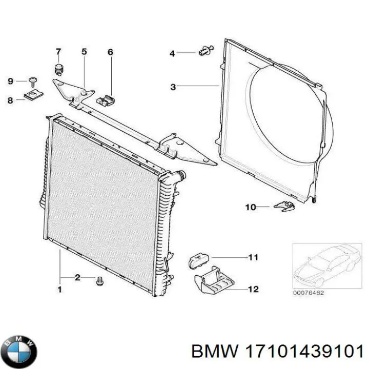 Comprar 17101439101 BMW Radiador de auto