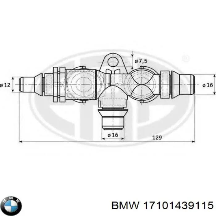 17101439115 BMW termostato de aceite de transmision automatica