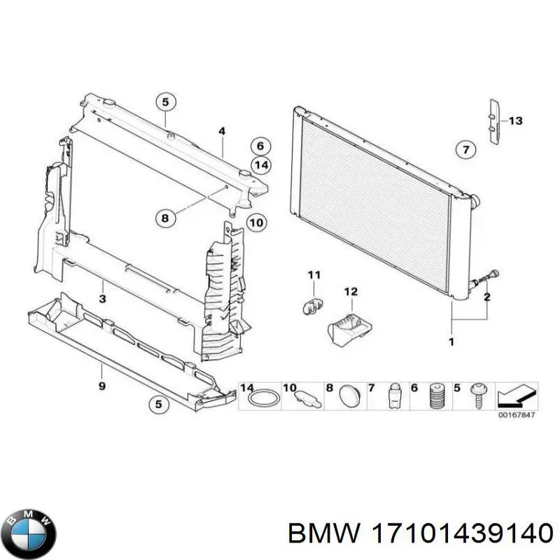 Comprar 17101439140 BMW Junta de radiador de aceite