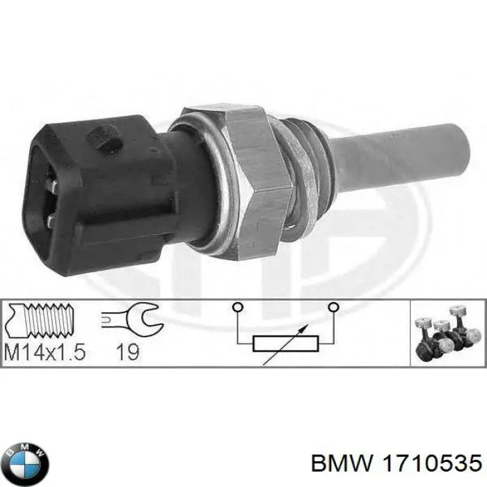 1710535 BMW sensor de temperatura
