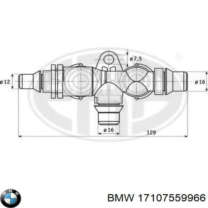 17107559966 BMW Termostato de aceite de transmisión automática