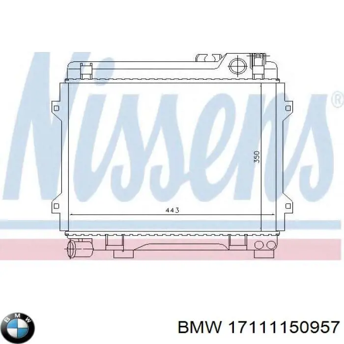 Comprar 17111150957 BMW Radiador de auto