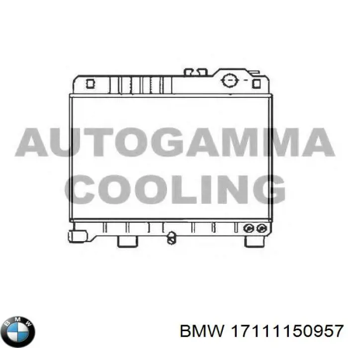 17111176181 BMW radiador