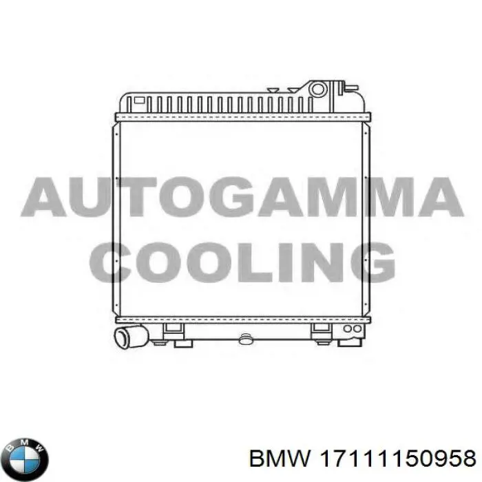 17111150958 BMW radiador