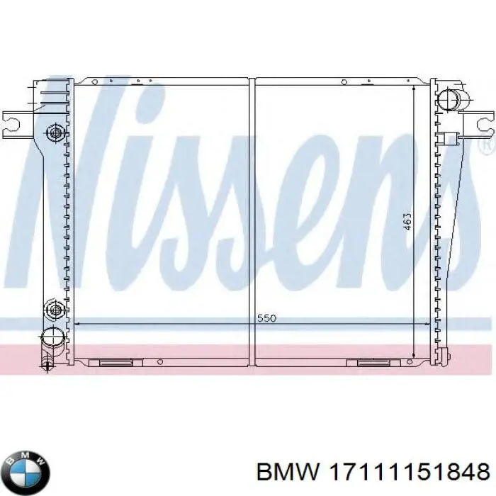 Comprar 17111151848 BMW Radiador de auto