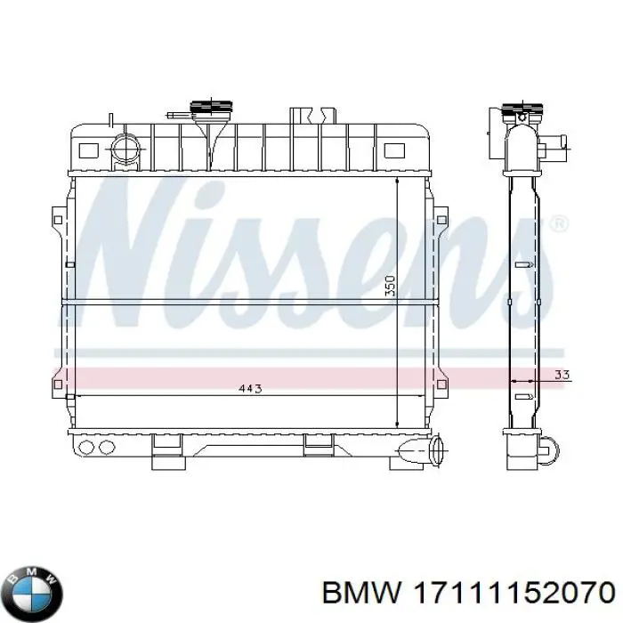 Água radiador BMW 17111152070 precio, desde 99,08 EUR