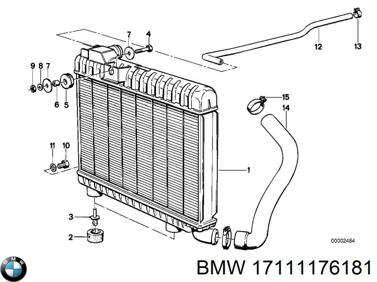 Água radiador BMW 17111176181 precio, desde 612,91 EUR