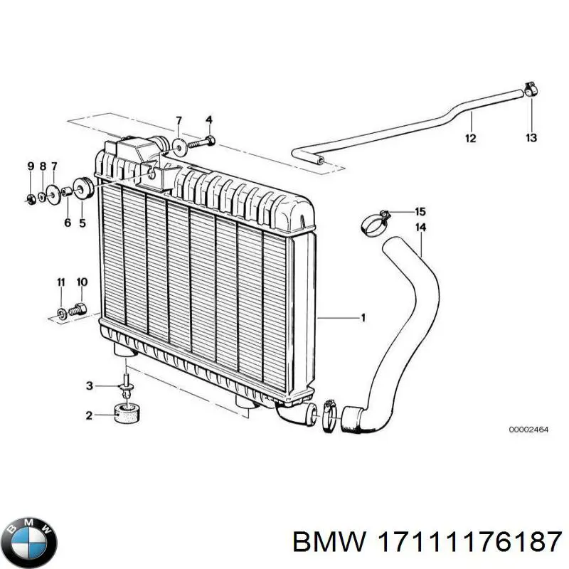 17111176187 BMW radiador