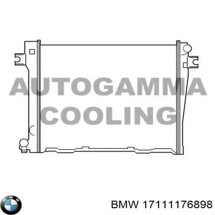 1468074 BMW radiador refrigeración del motor