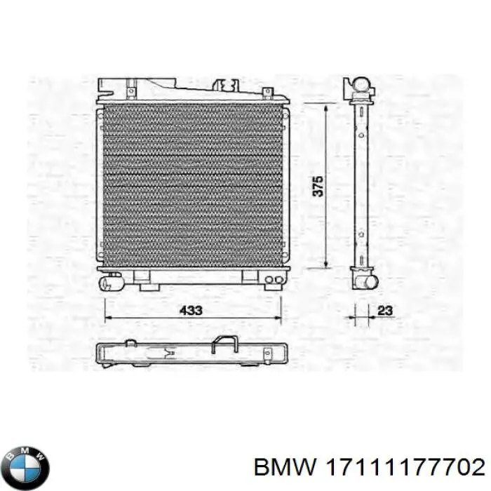 Comprar 17111177702 BMW Radiador de auto