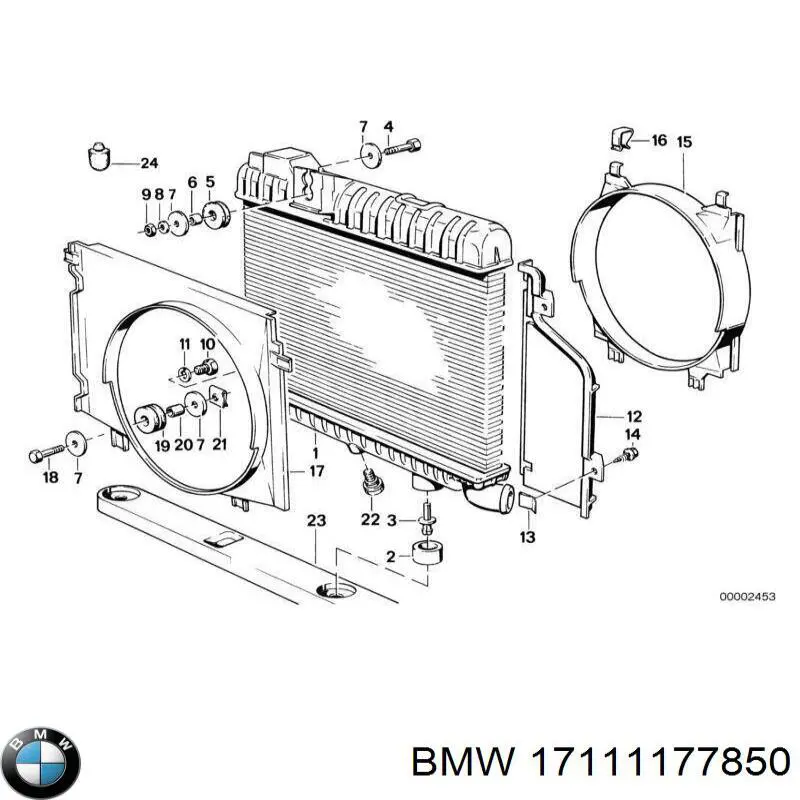 Comprar 17111177850 BMW Radiador de auto