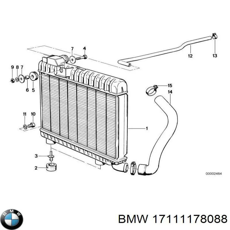 Água radiador BMW 17111178091 precio, desde 507,04 EUR