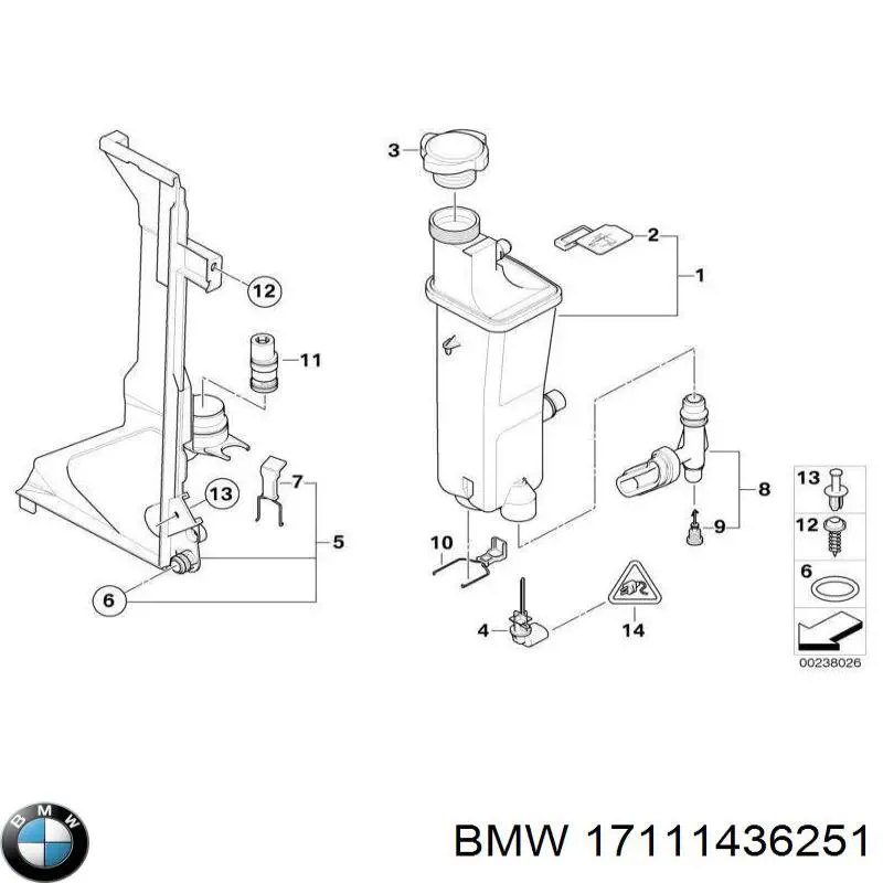 Comprar 17111436251 BMW Soporte de tanque de expansión