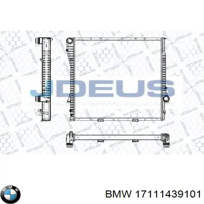 17111439101 BMW radiador refrigeración del motor