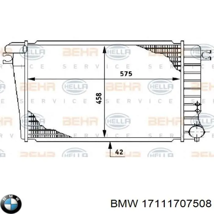 17111707508 BMW Refrigeración del motor