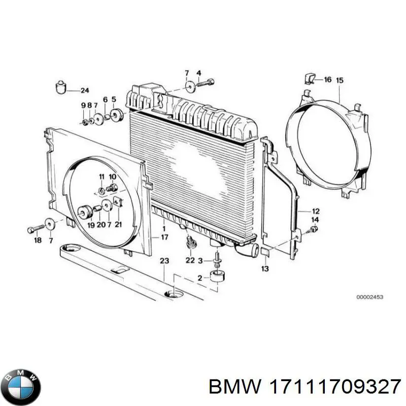 Comprar 17111709327 BMW Radiador de auto