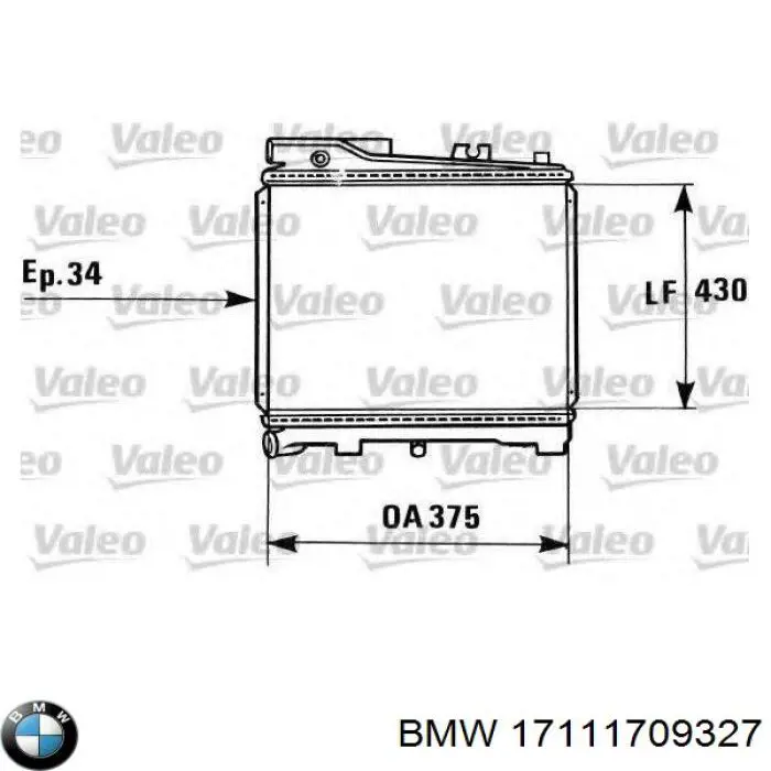 17111709327 BMW Refrigeración del motor