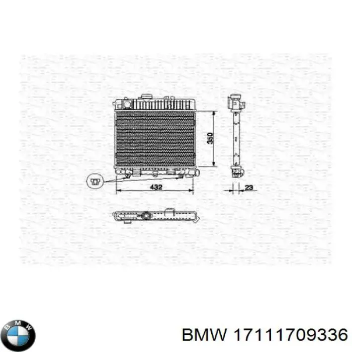 17111709336 BMW Refrigeración del motor