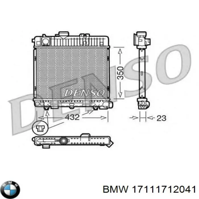 17111712041 BMW radiador