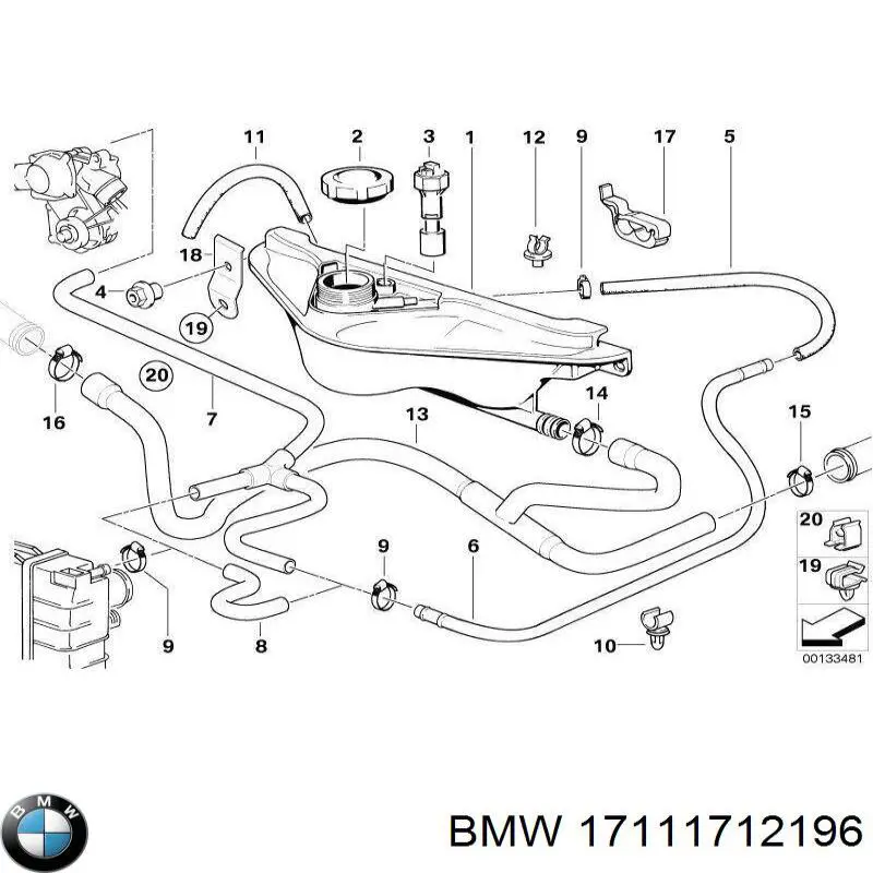 Botella expansion BMW 17111712196 precio, desde 38,23 EUR