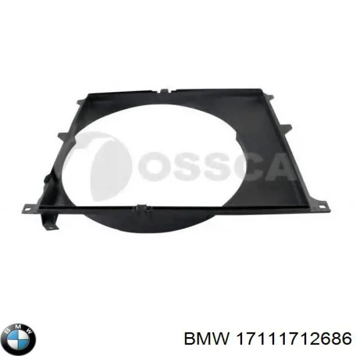 17111712686 BMW bastidor radiador