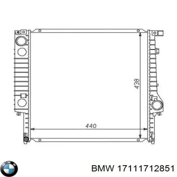 Comprar 17111712851 BMW Radiador de auto