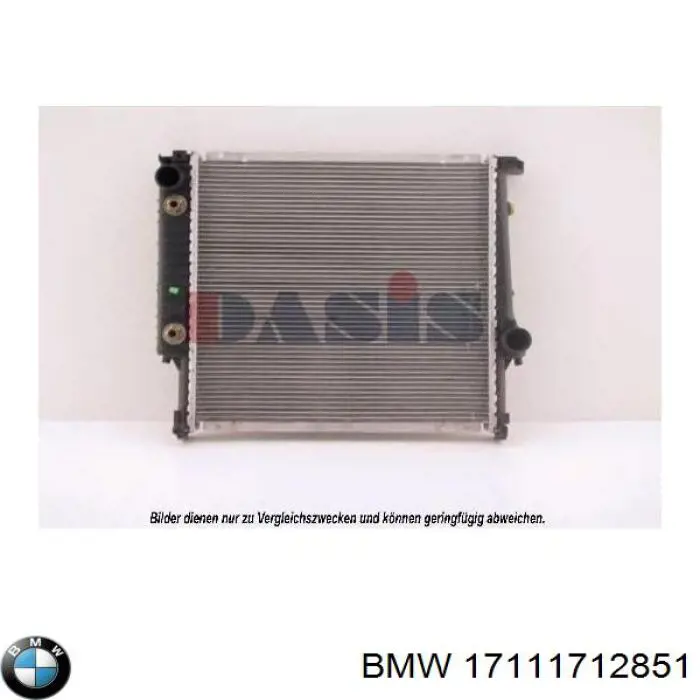 Radiador 17111712851 BMW