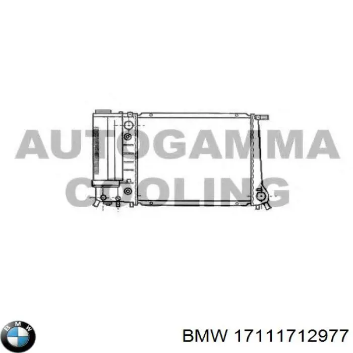 17111712977 BMW radiador refrigeración del motor