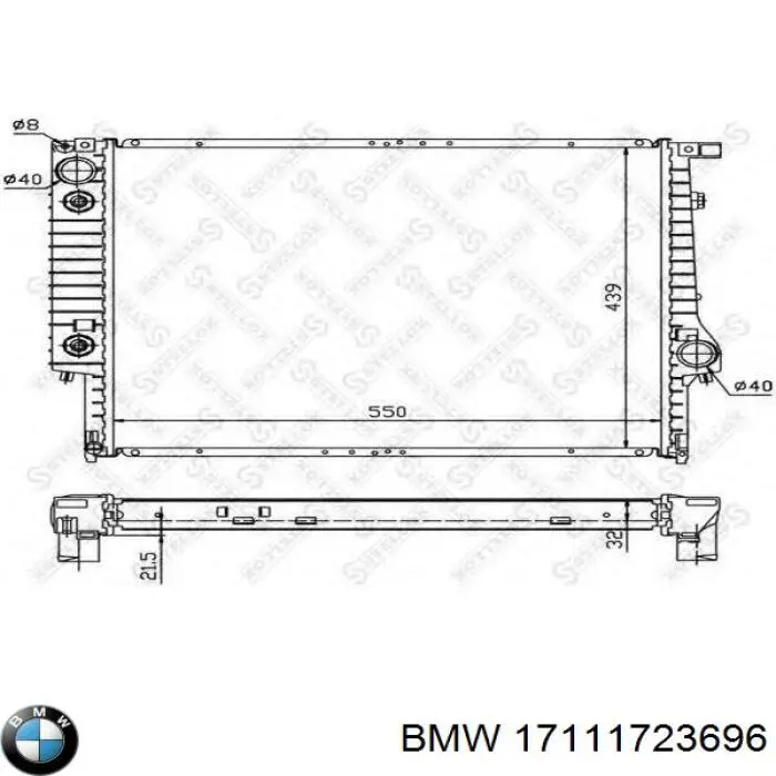Comprar 17111723696 BMW Radiador de auto