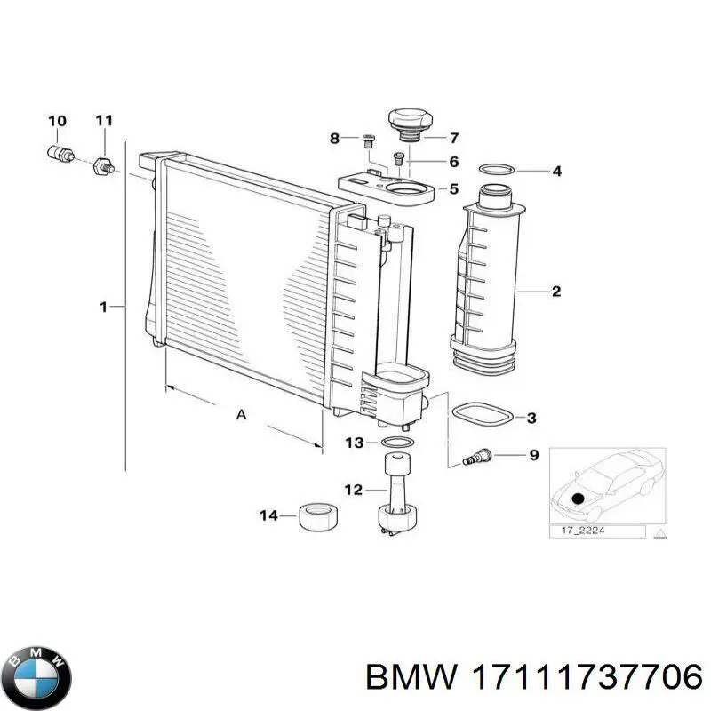  BMW 17111737706 precio, desde 17,60 EUR
