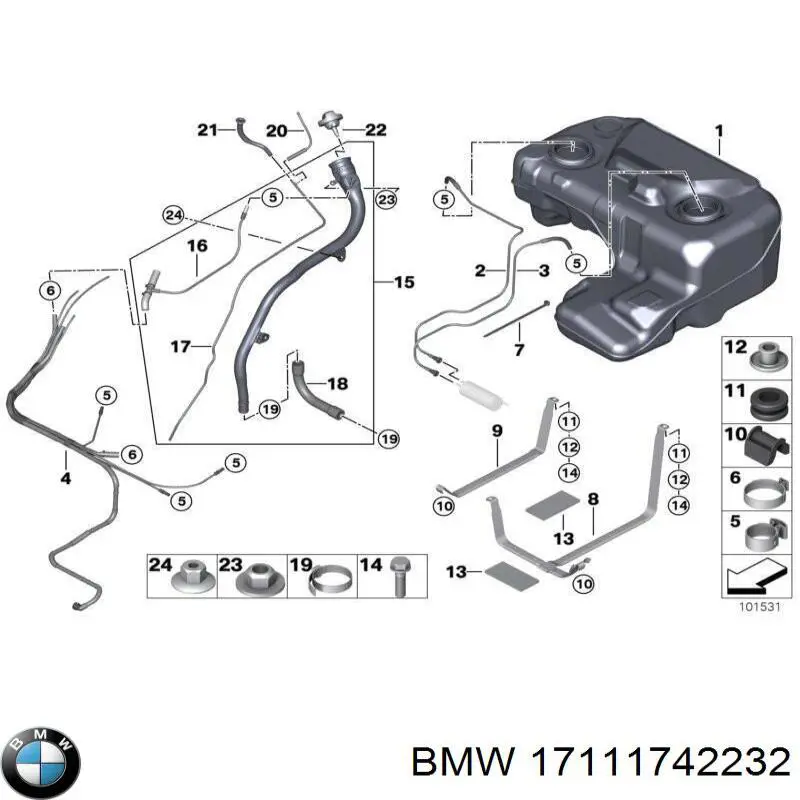 Comprar 17111742232 BMW Tapa radiador