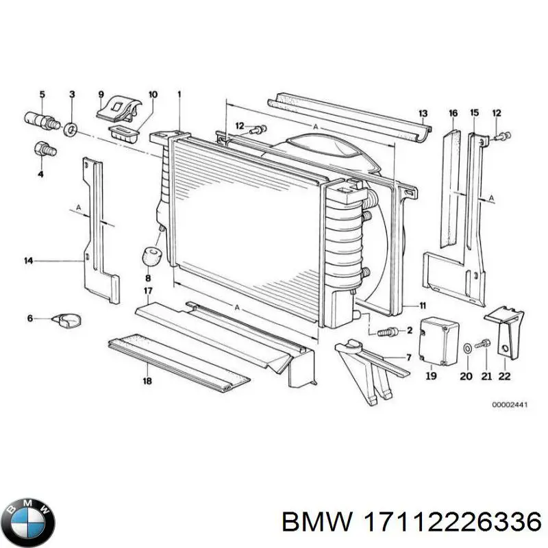 17112226336 BMW radiador