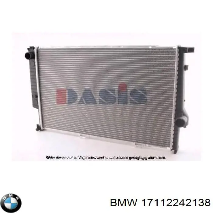 Radiador 17112242138 BMW