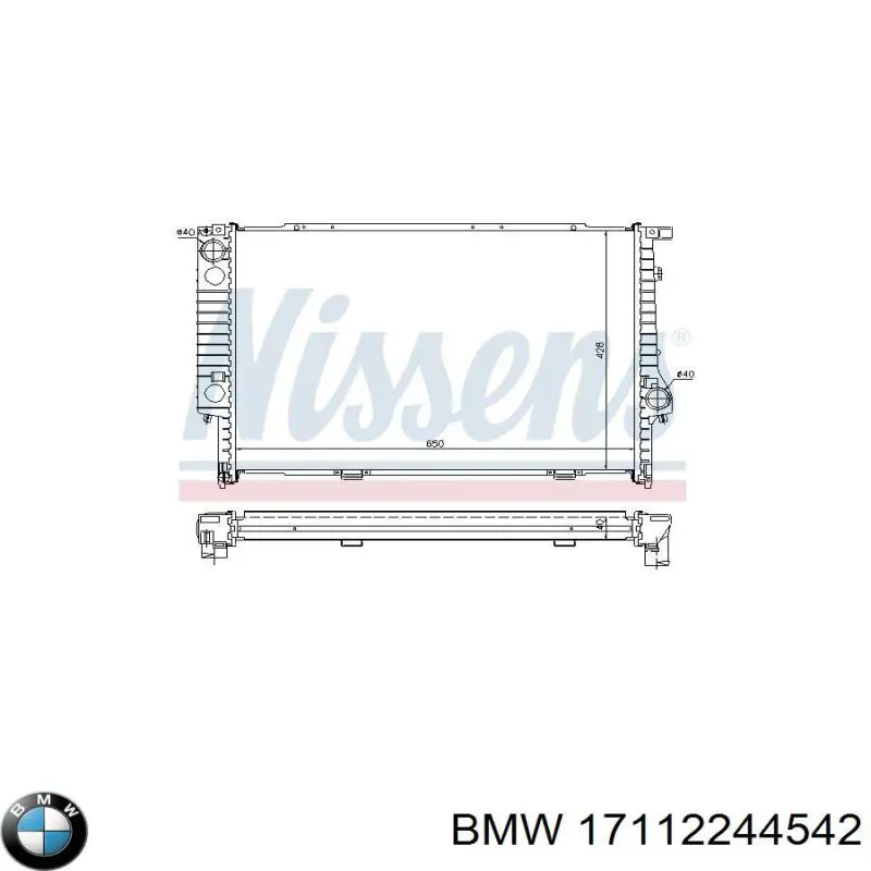 Comprar 17112244542 BMW Radiador de auto
